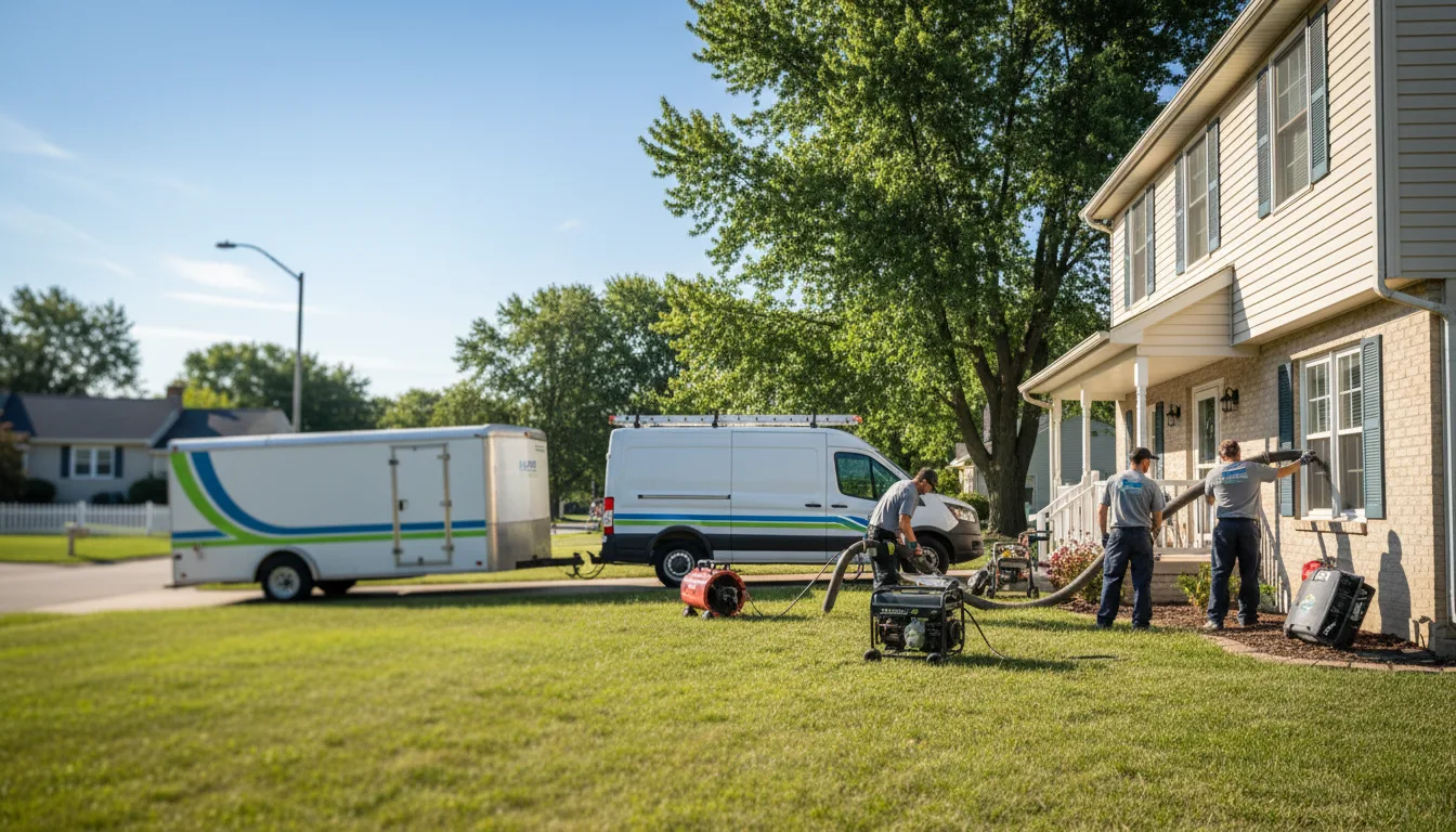 Flooded Basement Restoration And Cleanup With Repair in Melrose Park, IL near me